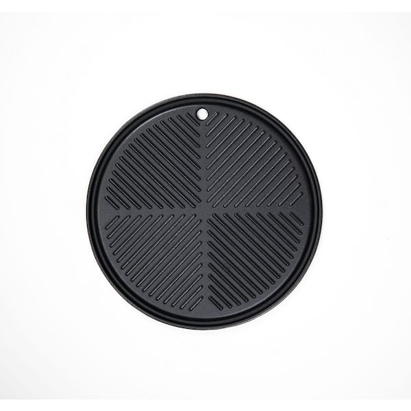 Reversible Round Cast Iron Cooking Plate