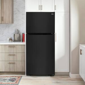 30 in. W 20 cu. ft. Top Freezer Refrigerator w/ Multi-Air Flow and Reversible Door in Black, ENERGY STAR