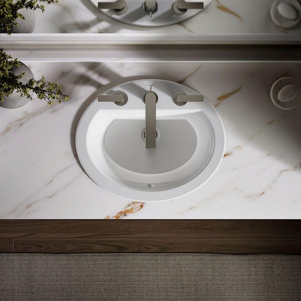 KOHLER Bryant 20-1/4 in. Oval Drop-In Vitreous China
