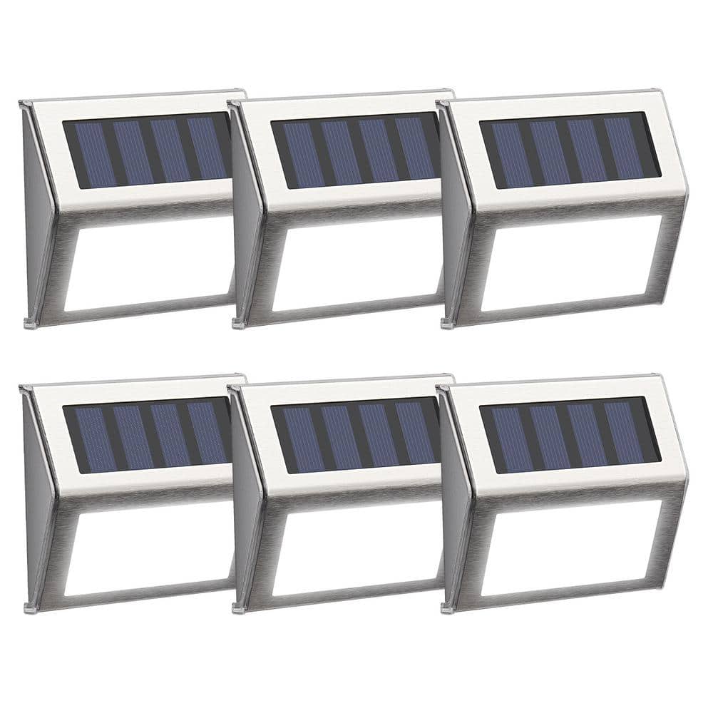 GIGALUMI Solar Metallic Integrated LED Deck Rail Light (6-Pack) LT