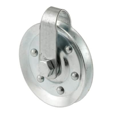 3 in. dia., Case-Hardened Steel. Pulley with Straps and Axle Bolts (2-pack)