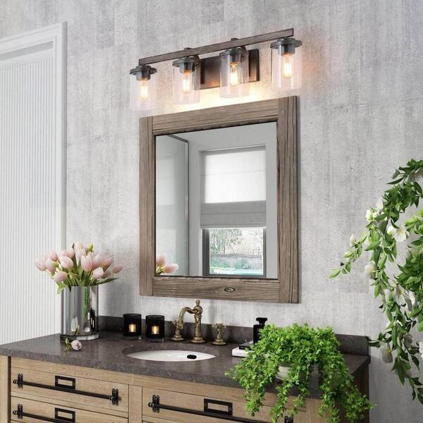 Bathroom 4 on sale light vanity new in box farmhouse