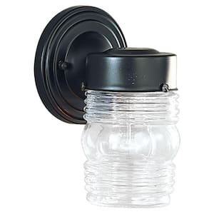 Outdoor Wall 1-Light Black Outdoor Wall Lantern Sconce