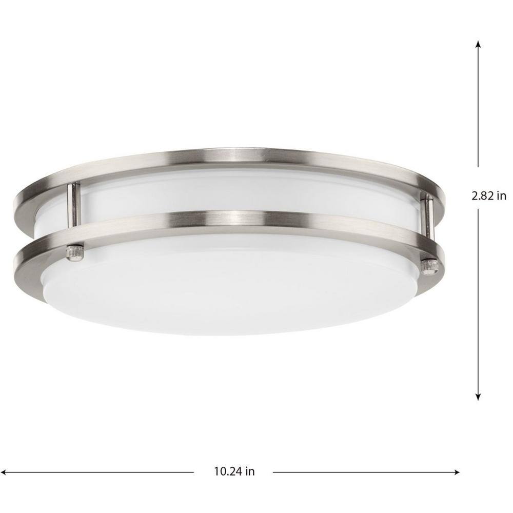 Abide Brushed Nickel 10.24" LED Flush Mount Light
