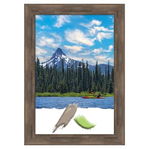 Hardwood Mocha Wood Picture Frame Opening Size 20 x 30 in.