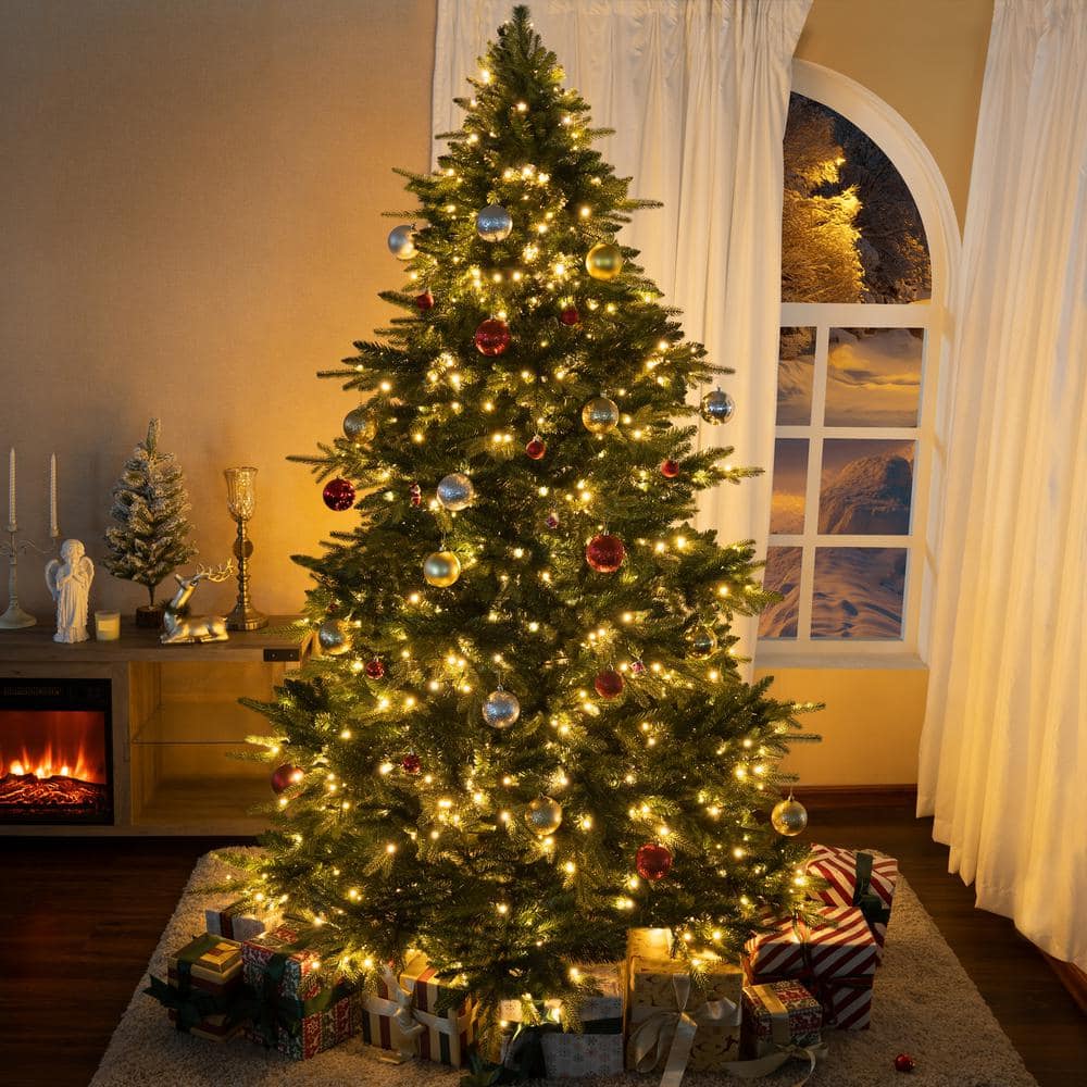 Reviews for HOMESTOCK 6.5ft Prelit Aritificial Christmas Tree with 3661