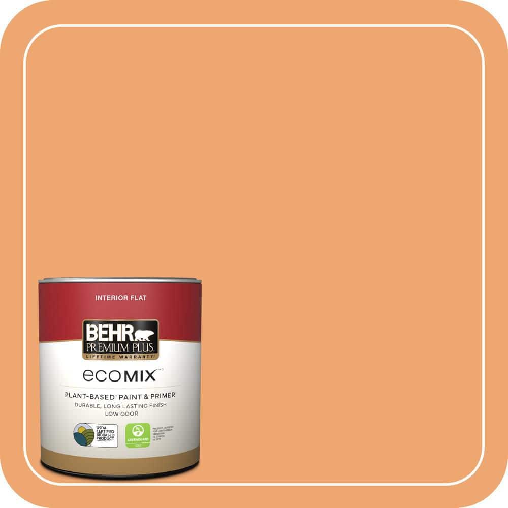 1 qt. Home Decorators #HDC-SP16-04 Apricot Jam Flat EcoMix Plant-Based Interior Paint & Primer price history on PriceWatchPro