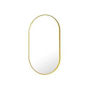 HOMLUX Oval Wall Mounted Framing Mirror 22"x38" in Gold