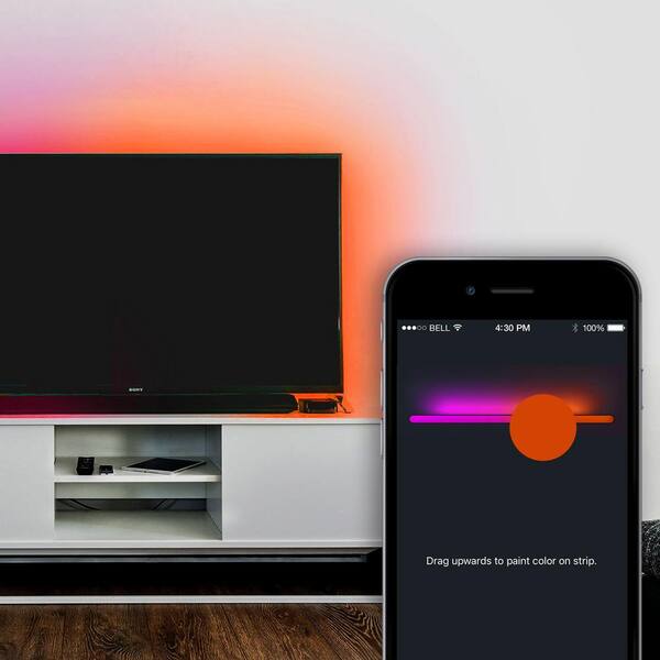 Lifx 6 6 Ft Starter Kit Wi Fi Smart Connected Led Strip Light Lzhc2m1usuc07 The Home Depot