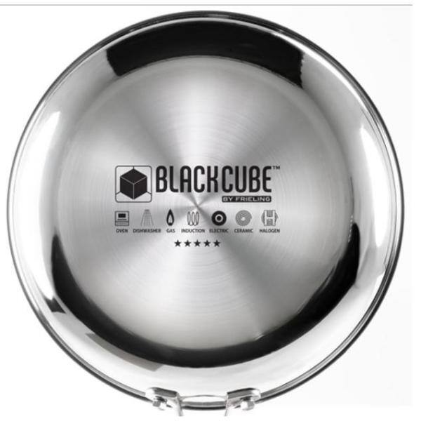 Frieling Black Cube Non-Stick Frying Pan, Stainless Steel, 11.5