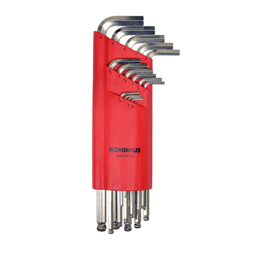 Metric Ball End Extra Long Arm L-Wrench Set with BriteGuard Finish (15-Piec