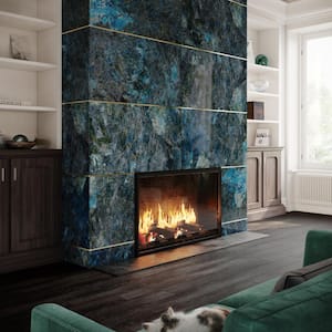 Jume Onyx Labrodorite Blue 24 in. x 48 in. Polished Porcelain Floor and Wall Tile (15.49 Sq. Ft./Case)