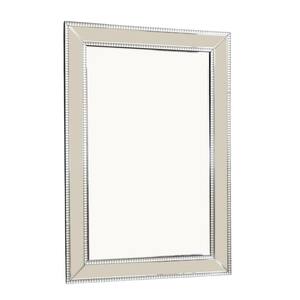 32.5 in. W x 47 in. H Vella Contemporary Wood Frame Glam Rectangle Frameless Wall Mirror