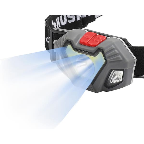 Husky - 4AAA 300-Lumen LED Dual Beam Unbreakable Headlight
