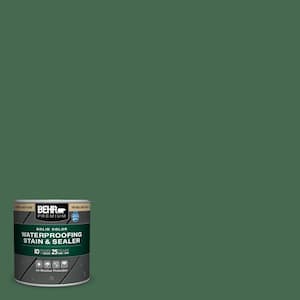 8 oz. #M410-7 Perennial Green Solid Color Waterproofing Exterior Wood Stain and Sealer Sample