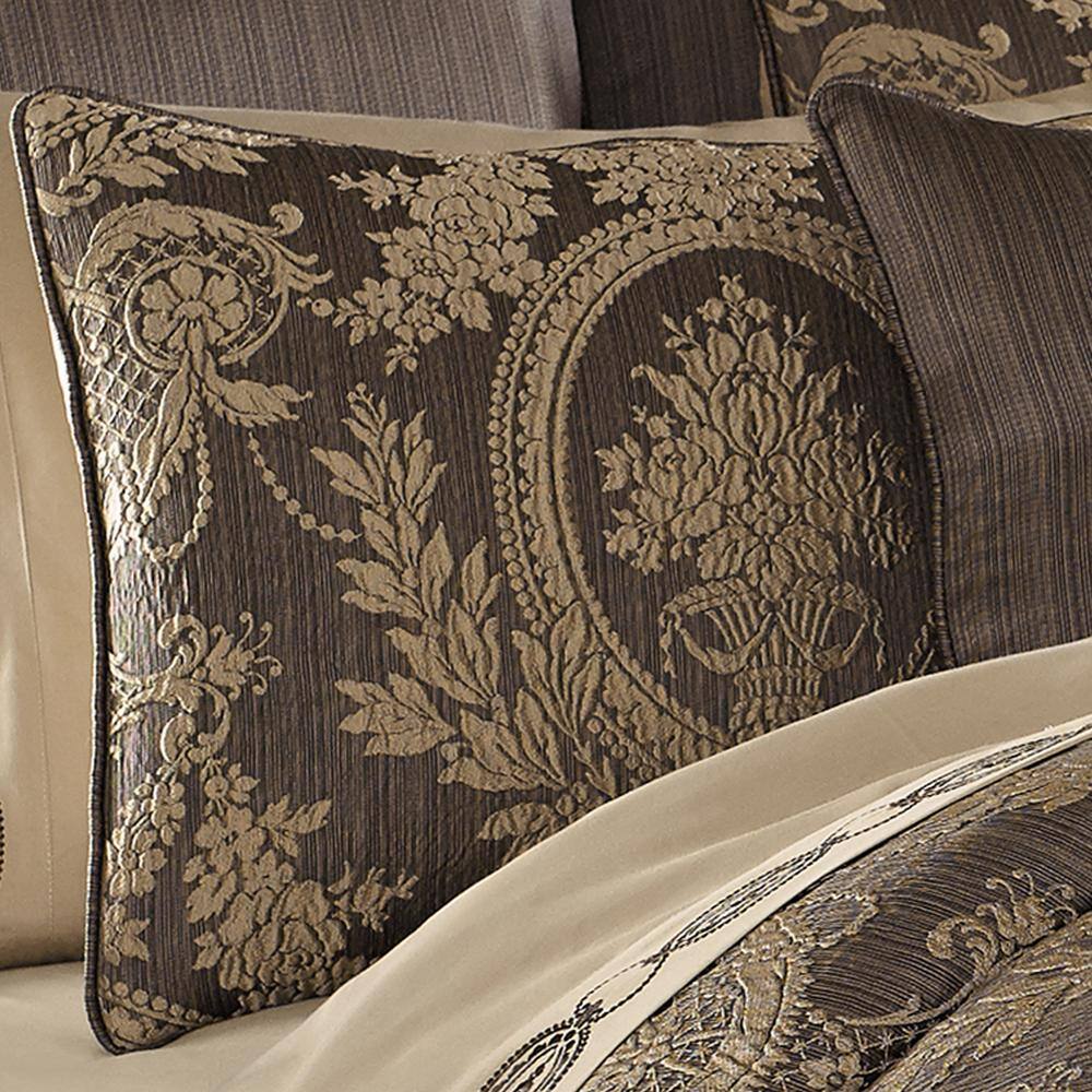 California King Mink Jacquard Comforter Set with Medallion Design
