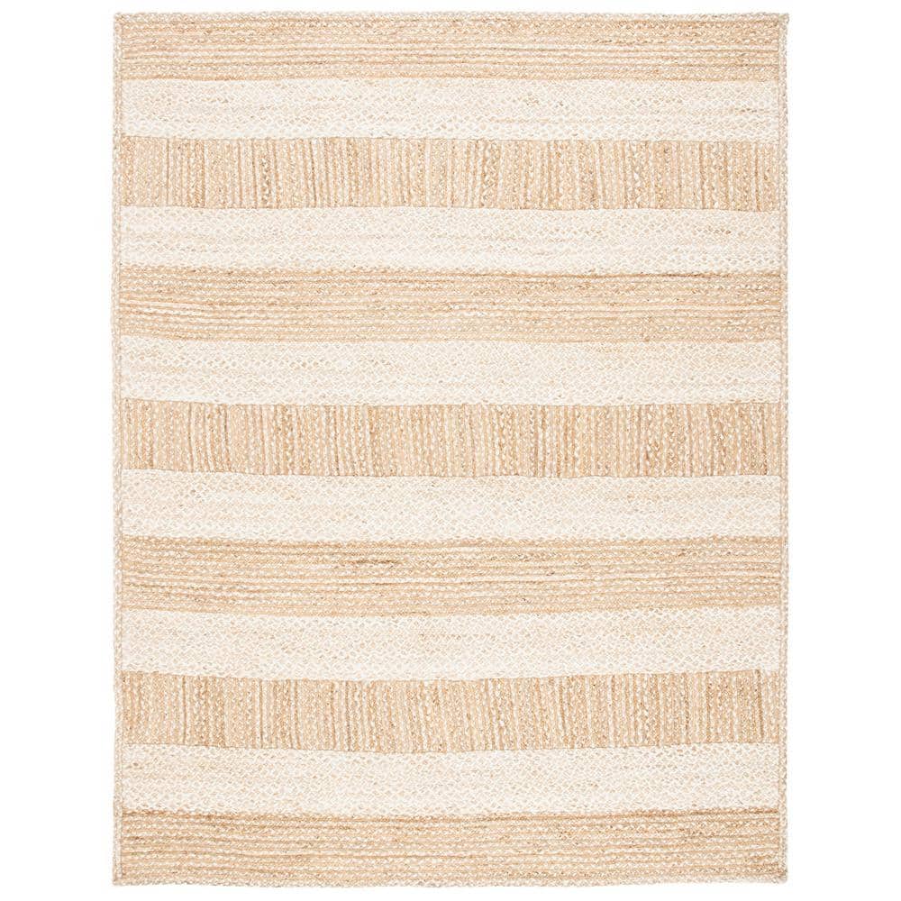 Natural Ivory Handwoven Jute Area Rug, 9' x 12'