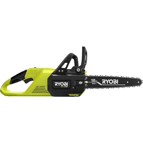 RYOBI - ONE+ HP 18V Brushless Whisper Series 12 in. Battery Chainsaw w/ Extra Chain, Bar & Chain Oil, 6.0 Ah Battery & Charger