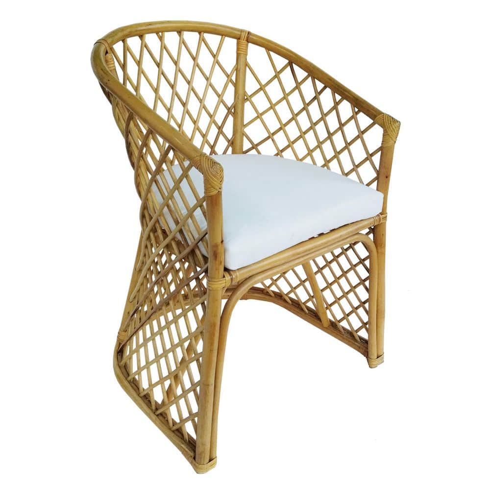 DArt Collection Natural Rattan Palm Chair AC 2701 The Home Depot