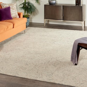 Interlock Ivory/Multi 8 ft. x 11 ft. Geometric Modern Area Rug