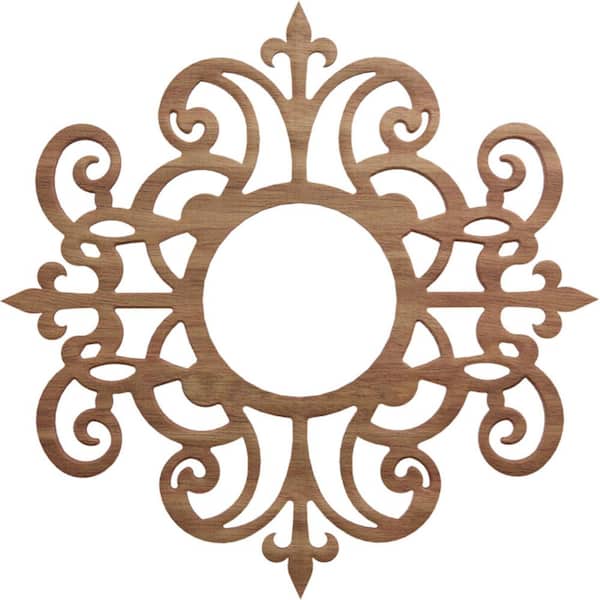 Ekena Millwork 0.25 in. x 5.875 in. x 18 in. Wood Medallion Moulding