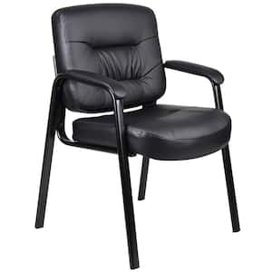 Black Executive Mid Back LeatherPlus Guest Chair