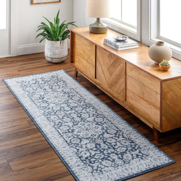 Artistic Weavers Lavadora 7 X 9 Charcoal Grey Indoor Medallion Global  Machine Washable Area Rug in the Rugs department at