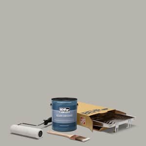 1 gal. #PPU24-11 Greige Extra Durable Satin Enamel Interior Paint and 5-Piece Wooster Set All-in-One Project Kit