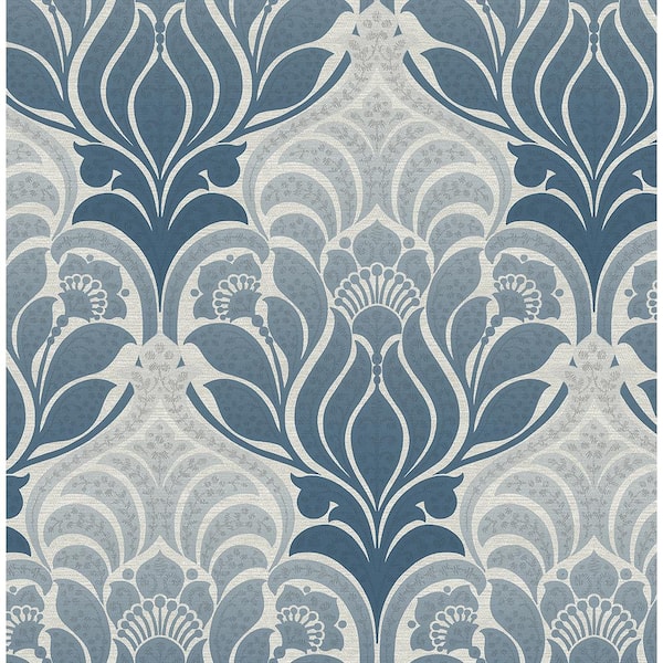 Graham & Brown Empathy Blue Wallpaper 31-837 - The Home Depot | Cream  wallpaper, Floral wallpaper, Wallpaper