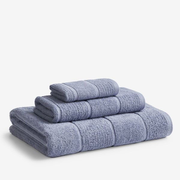 Company Cotton Textured Stripe Wash Cloth