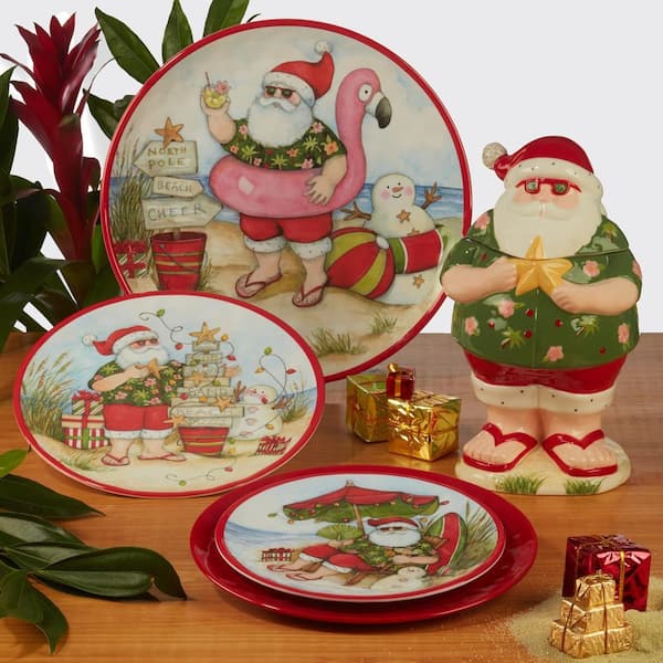 Santa online plate set