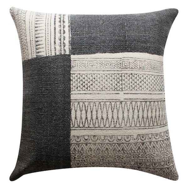 Gray Solid & Pattern 2-Piece Outdoor Throw Pillow Sets
