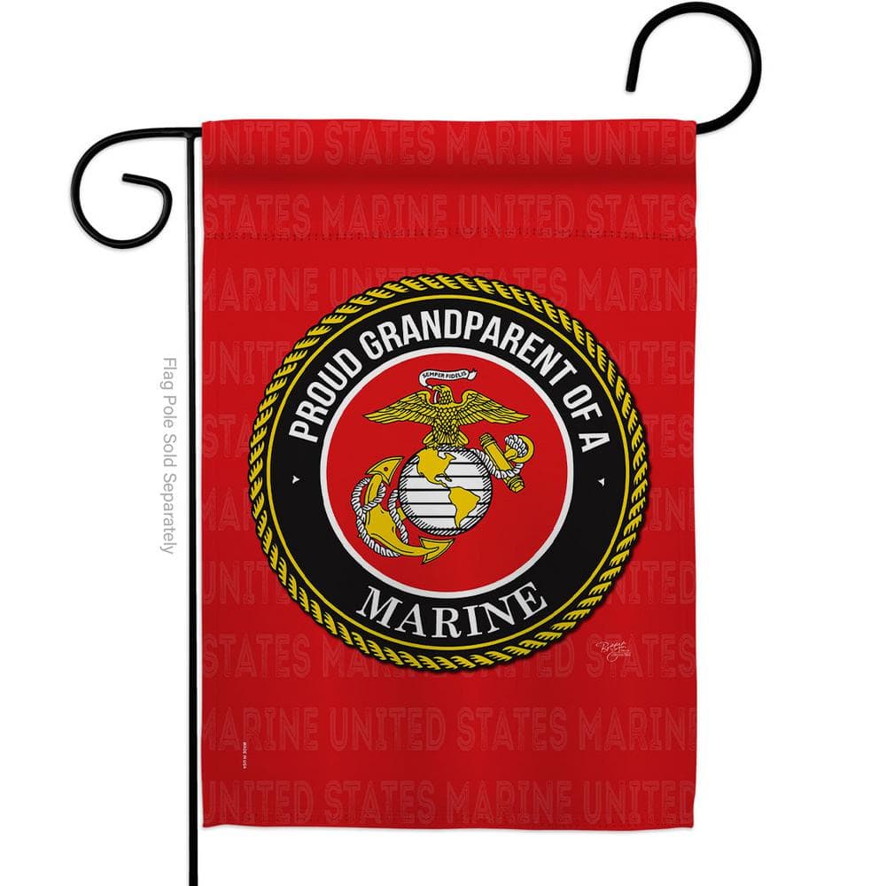 marine family garden flag