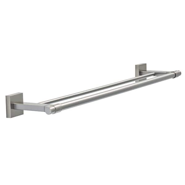 Franklin Brass Maxted 24 in. Double Towel Bar in Brushed Nickel