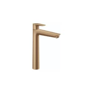 Talis E Single Hole Single-Handle Bathroom Faucet in Brushed Bronze