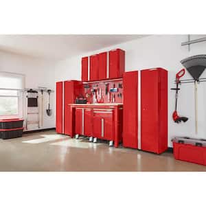 8-Piece Ready-to-Assemble Steel Garage Storage System in Red (145 in. W x 98 in. H x 24 in. D )