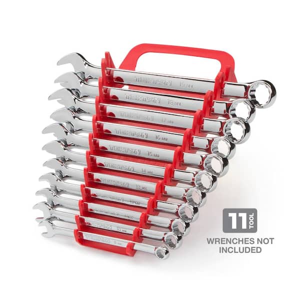Red Tool Holder For Spanner Wrench Rack Stubby Screwdriver Organizer W 