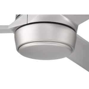 Sterling 60 in. Indoor/Outdoor Painted Nickel Finish Ceiling Fan with Smart Wi-Fi Enabled Remote & Integrated LED Light