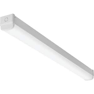 4 ft. 64-Watt Equivalent Integrated LED White Strip Light Fixture