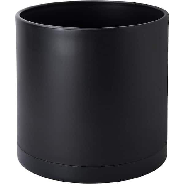 ITOPFOX Modern 10 in. L x 10 in. W x 9.75 in. H 11.2 qts. Matte Black Indoor Plastic Planter 1 (-Pack)