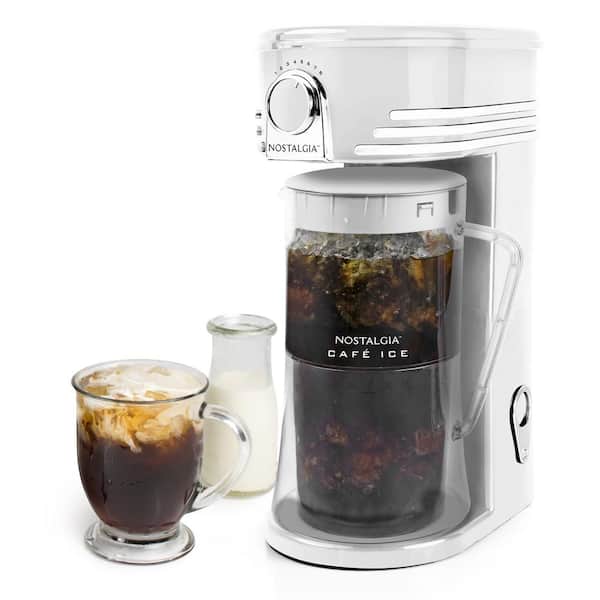  Nostalgia 3-Quart Iced Tea & Coffee Brewing System With  Double-Insulated Pitcher, Strength Selector & Infuser Chamber, Also Perfect  For Lattes, Lemonade, Flavored Water, Black: Home & Kitchen