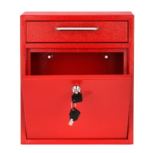 Medium Ultimate Red Wall Mounted Mail Box Mailbox