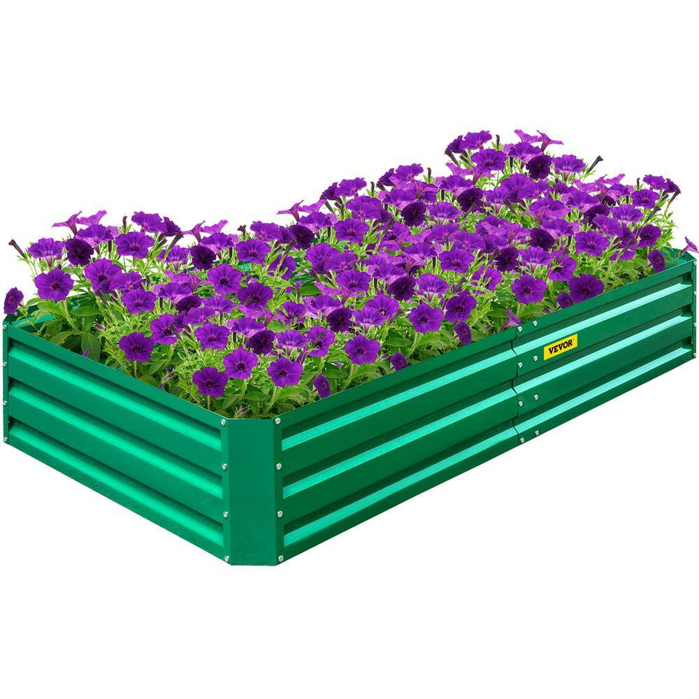 Vevor 68 In X 35 In X 12 In Raised Garden Bed Galvanized Steel