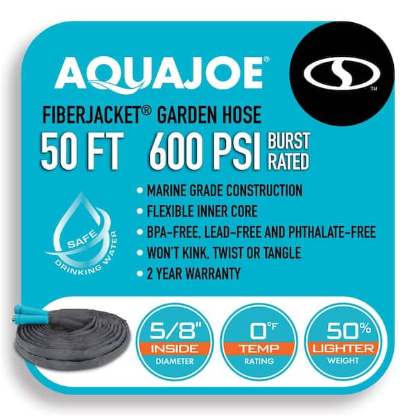 5/8 in. Dia. x 50 ft. Superlight Fiberjacket Max Garden Hose