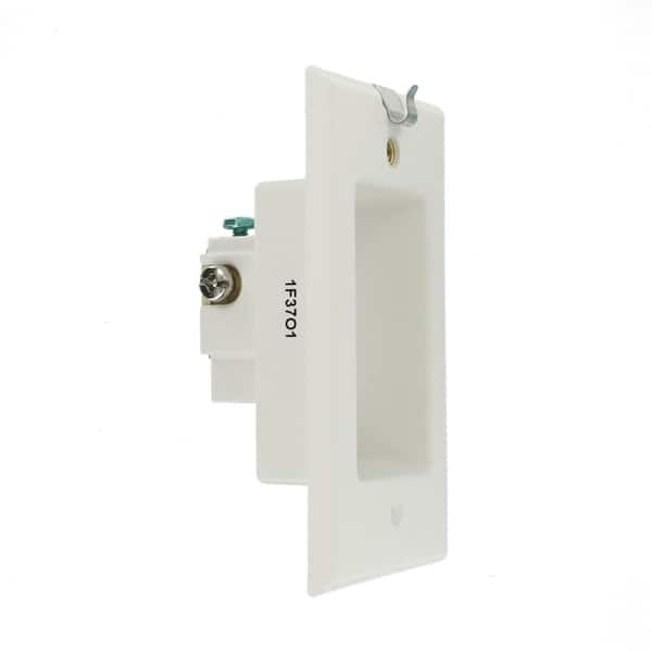 Leviton 689-T Unterputz-Steckdose – 15 A, 1-Gang, Duplex, Helles Mandel