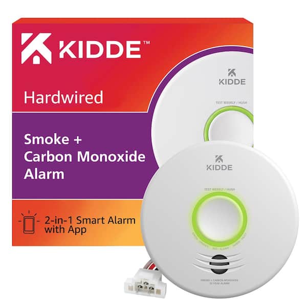 hardwerkend web Klusjesman Kidde Smart Smoke and Carbon Monoxide Detector, Hardwired with Voice Alert  21031042 - The Home Depot