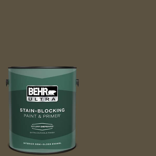 BEHR ULTRA 1 gal. #S-H-730 Eagle Rock Extra Durable Semi-Gloss Enamel Interior Paint & Primer