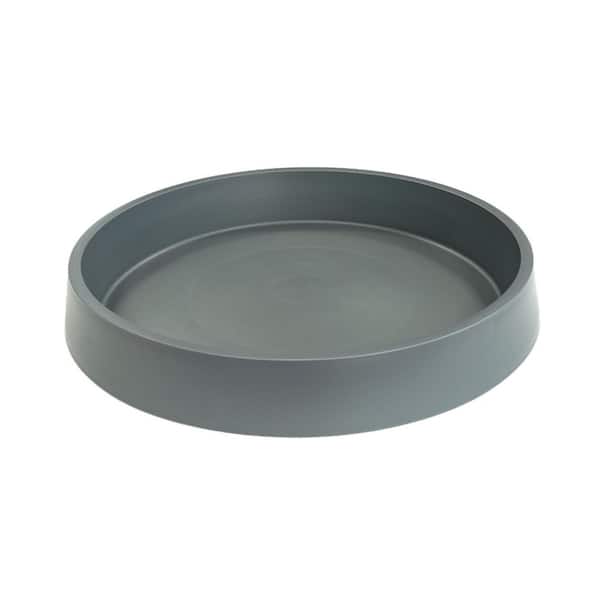 Plant Saucer Tray for Ceramic Plastic Pots, 12 in. Plant Saucers for Indoors, Pot Saucers Trays for Pots Base-Gray