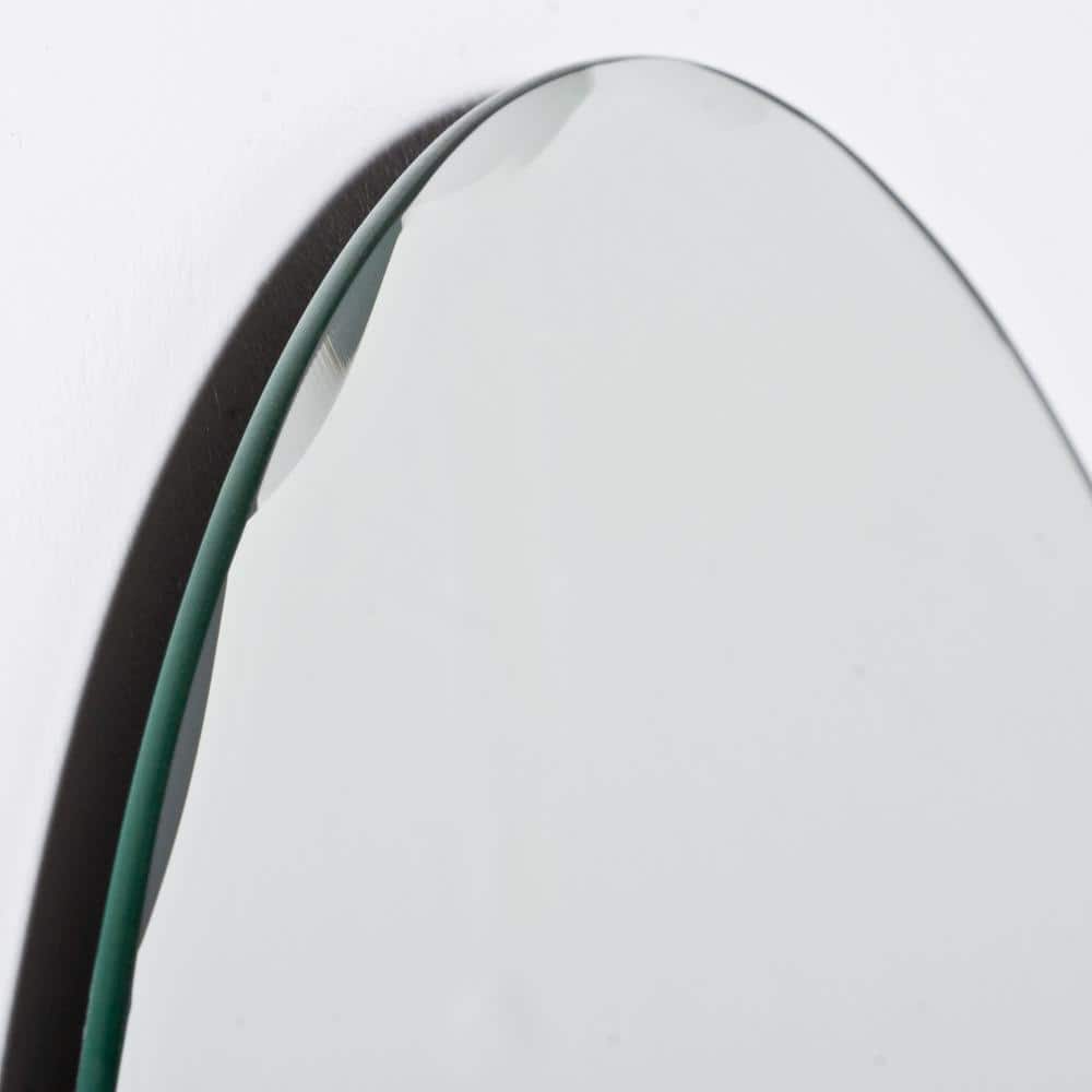 Elegant Frameless Rectangular Vanity Mirror with Arched Top