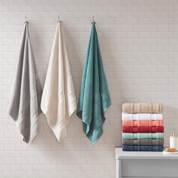 Shop Adrien Super Soft 6 Piece Cotton Towel Set Seafoam, Bath Towels